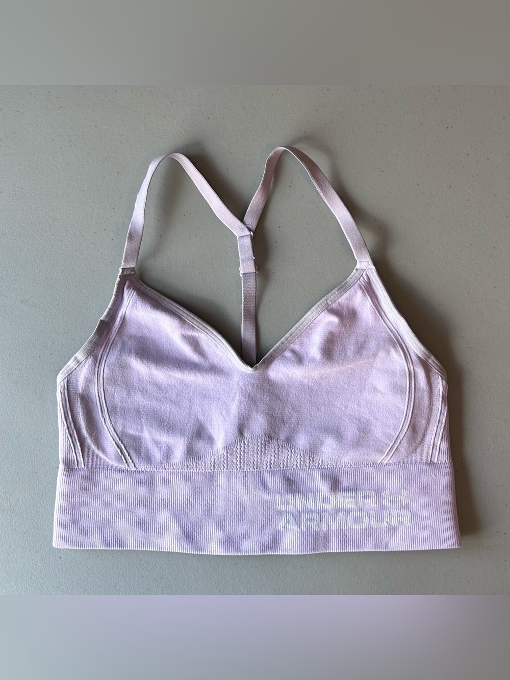Under Armour Vanish Seamless Sports Bra Lilac Purple Women’s Small Yoga